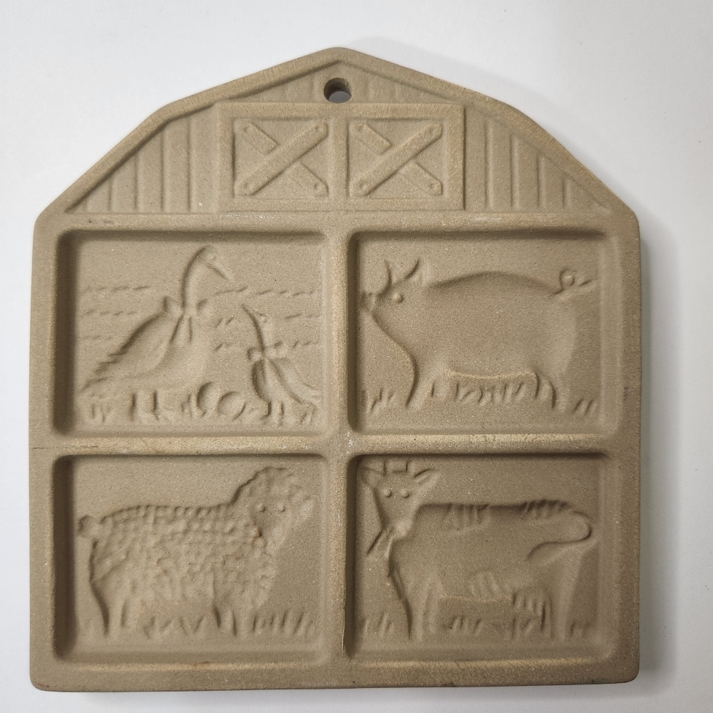 Pampered Chef Farmyard Friends Cookie Mold 1994